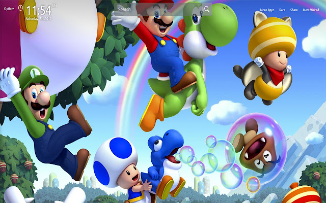 Super Mario Bros Wallpapers Theme New Tab