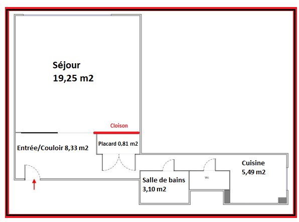Vente appartement 1 pièce 38.13 m² à Paris 18ème (75018), 315 000 €