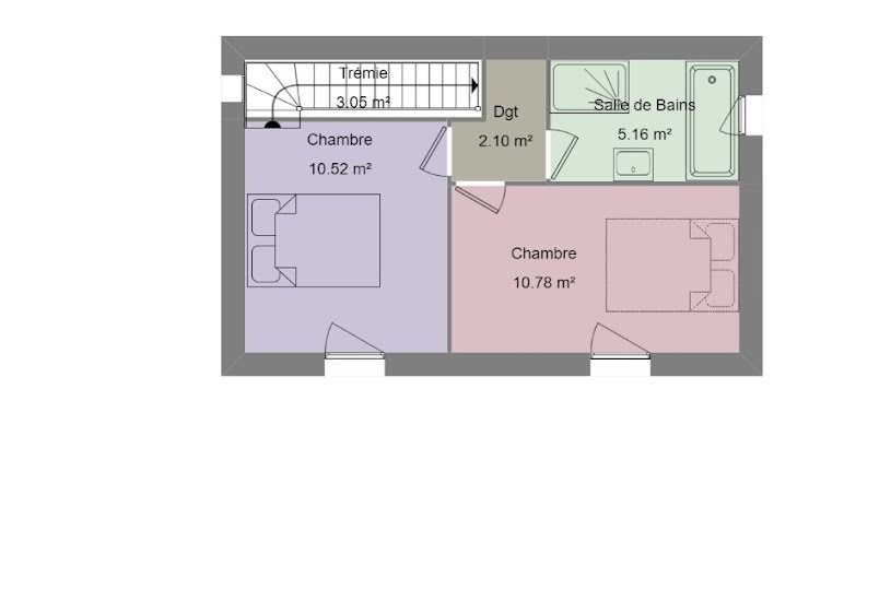  Vente Terrain + Maison - Terrain : 1 076m² - Maison : 90m² à Pourrières (83910) 