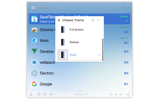 SaveTabs - Window & Tab Manager