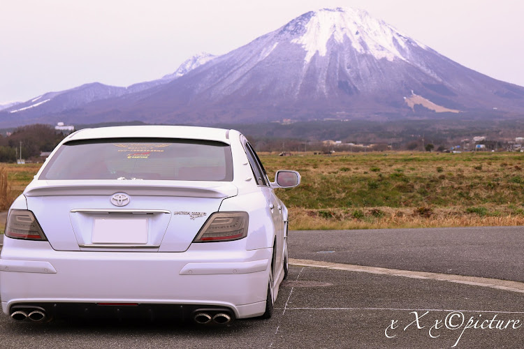 マークXの大山・ドライブ・カメ活・暖冬・輪止めビビリーズに関するカスタム事例の投稿画像4枚目