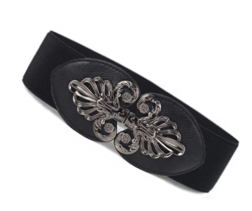 Cinturón con hebilla de gancho para asegurar y ajustar. Ideal para trabajo y actividades al aire libre. Robusto y duradero, fácil de usar.
