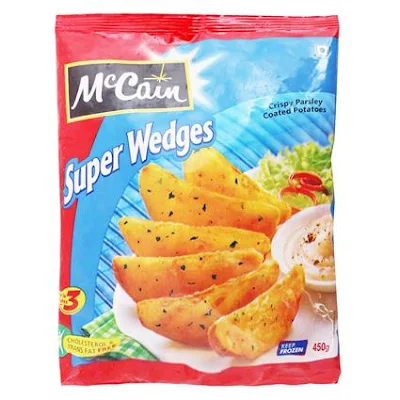 Mccain Crispy Herb Coated Potatoes - Super Wedges - 400 gm