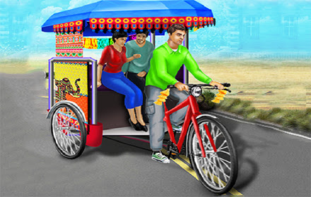 Public Tricycle Rickshaw Driving small promo image