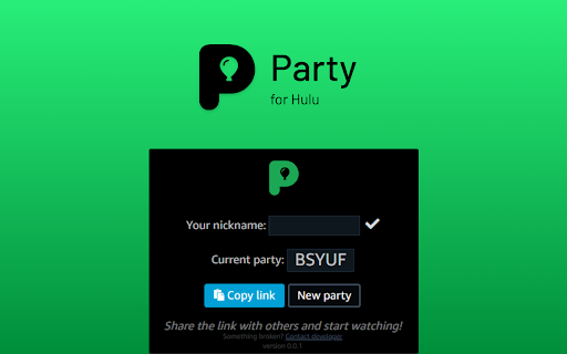 Hulu Party: watch Hulu together and chat