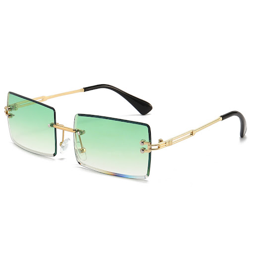 Title 4, Men And Women Fashion Simple Frameless Sunglasses