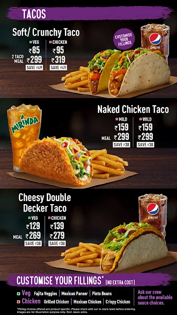 Taco Bell menu 