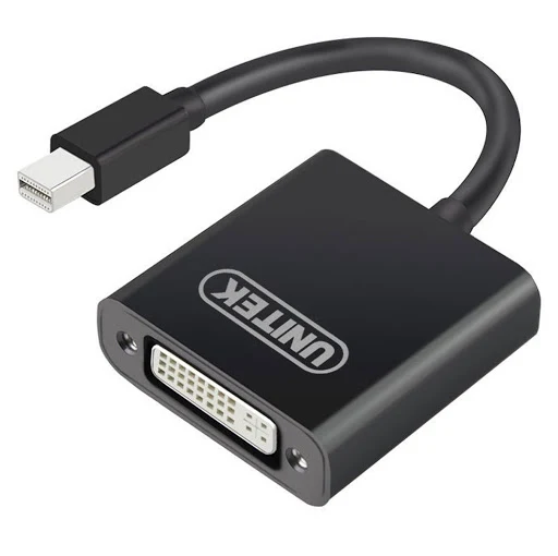 Cáp MiniDisplayport -> DVI 0.2m Unitek (Y 6326BK) (F)-1