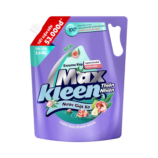 Nước Giặt Xả Maxkleen ThiênNhiên 3,6kg