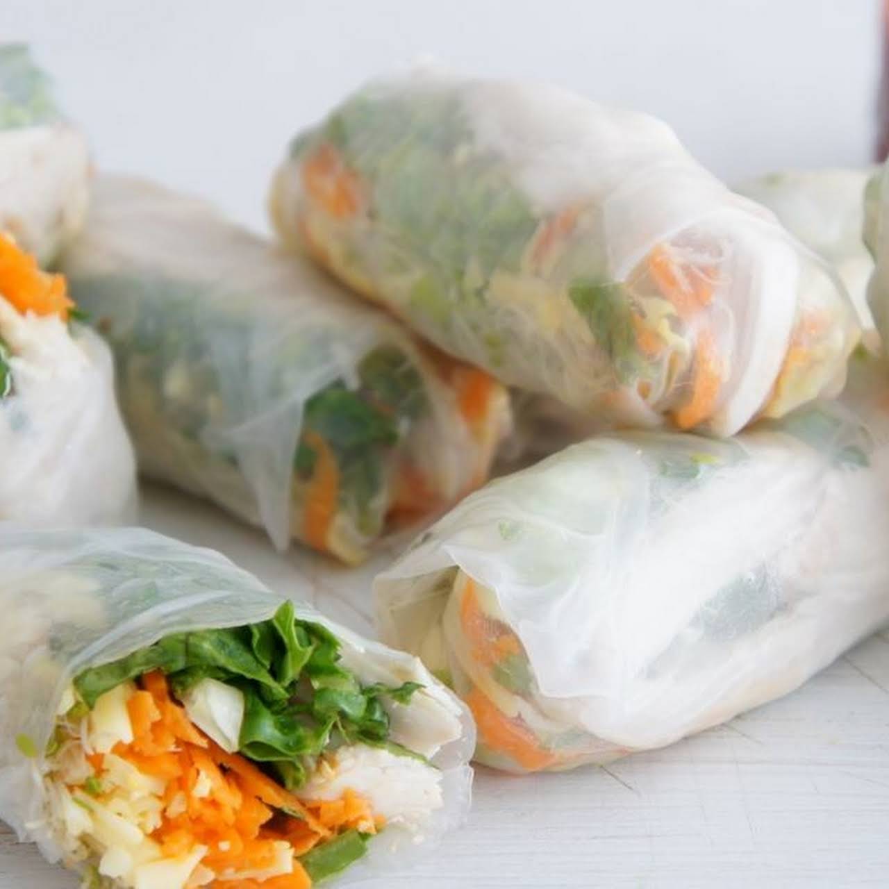 GF Spring Rolls In Rice Paper Wrappers- Gluten Free Homestead