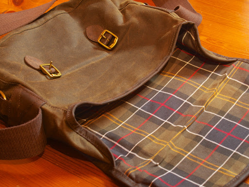 Barbour Waxed Cotton Bag