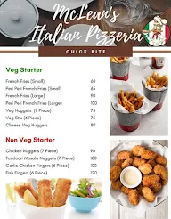 Mcleans Italian Pizzeria menu 3