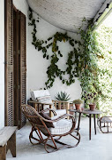 The front stoep with its rambling granadilla vine is one of Anette’s favourite spaces.