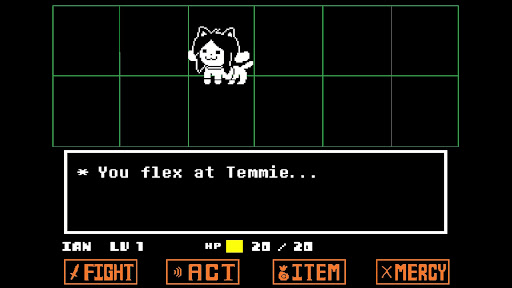 Pose with Temmie