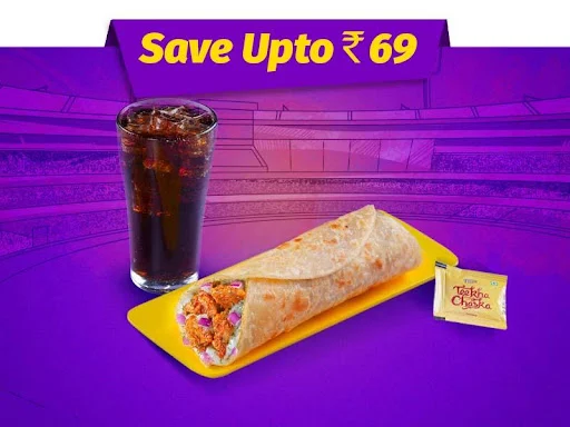 T20 Masala Chicken Tikka Wrap & Beverage Meal At 189