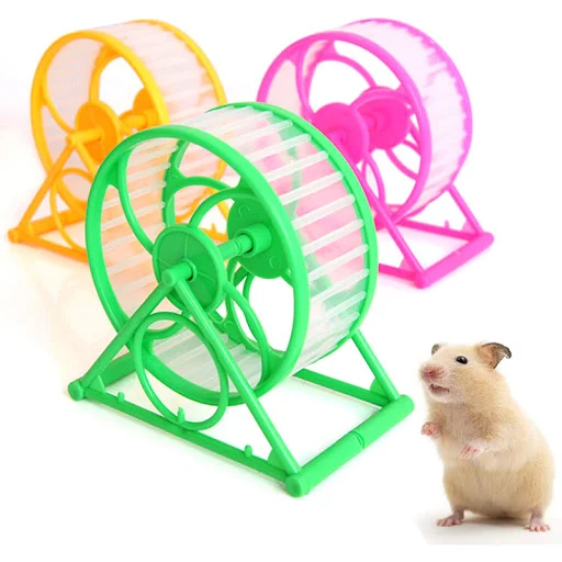Hamster Exercise Wheel Assembled Plastic Small Pets Running Wheels Cage Toys For Sized Small Pet Hamsters Gerbil Mice Gu