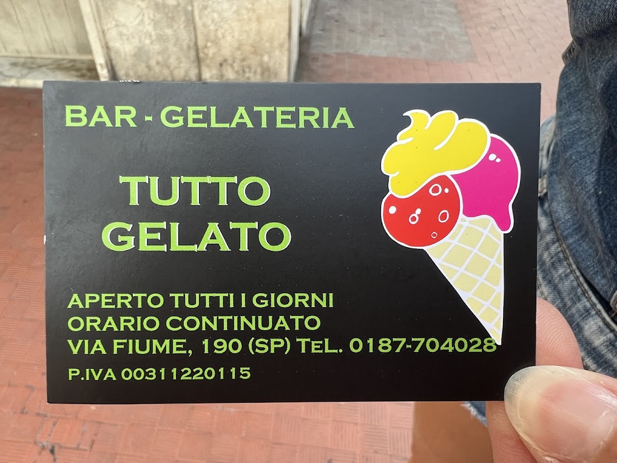 Gluten-Free at Gelateria Tutto Gelato