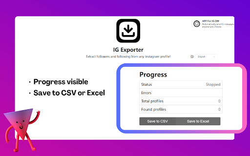 IG Follower Export Tool - IG Tools Preview 4