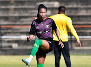 Jermaine Seoposenwe during Banyana Banyana's training session at UJ in Johannesburg on June 25 2023.