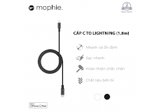 Cáp USB-C to Lightning mophie 1.8M Black - 409903200