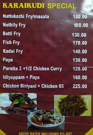 Ayyanar Karaikudi Restaurant menu 2