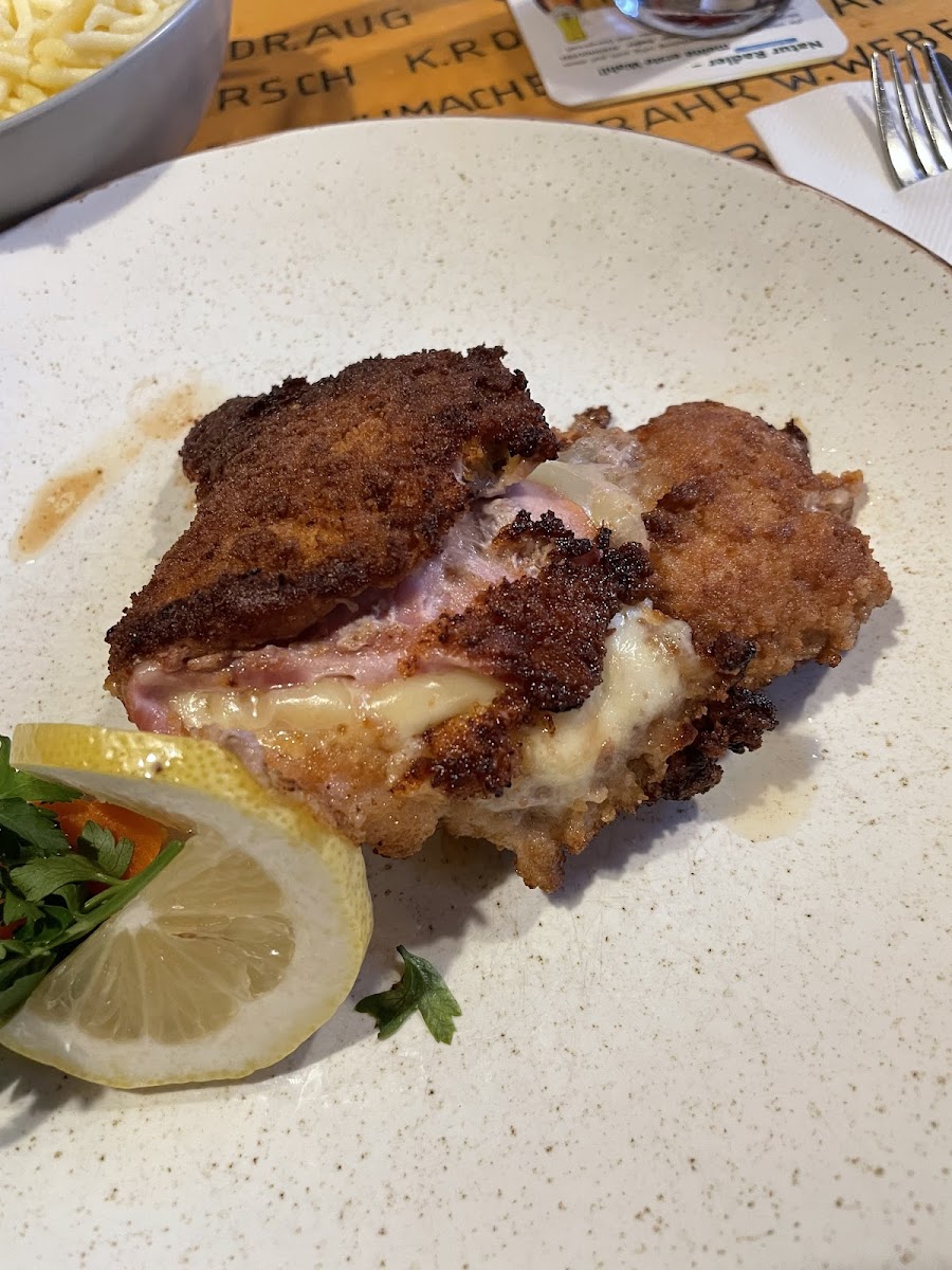 Glutenfreies Cordon-Bleu