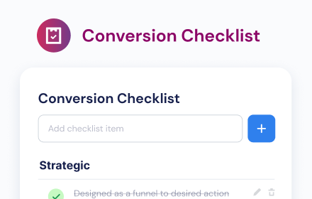 Conversion Checklist small promo image