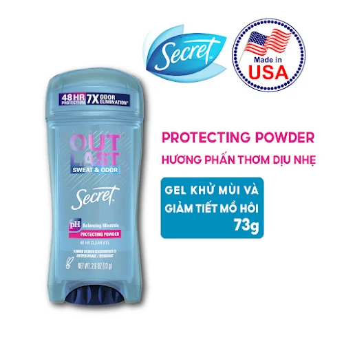 Gel khử mùi và giảm tiết mồ hôi Nữ Secret Protecting Powder 73g - Mỹ