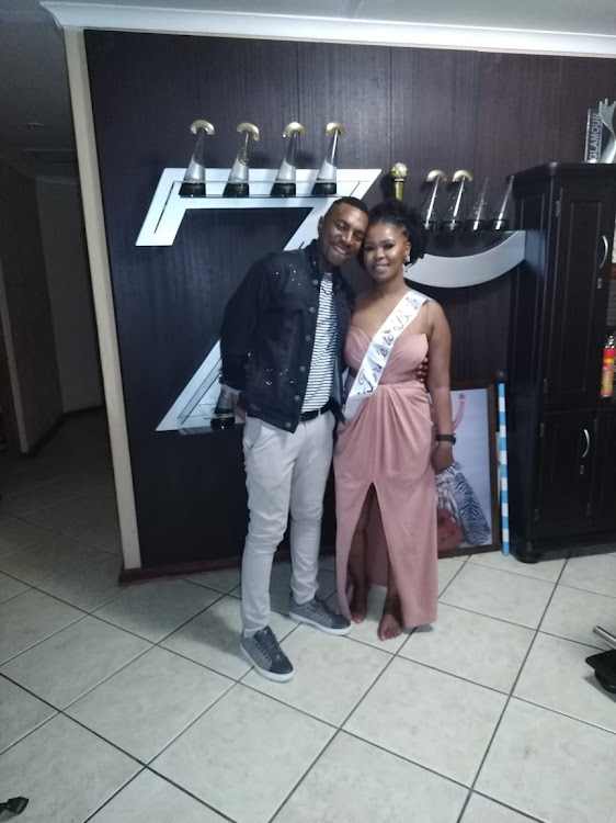 Zahara and her fiancé Mpho Xaba.