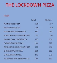 The Lockdown Pizzza menu 3