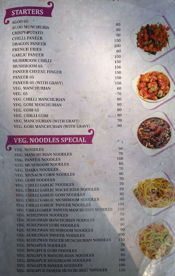 Siddi Fast Food menu 