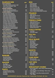 Sandwich Cafe menu 1