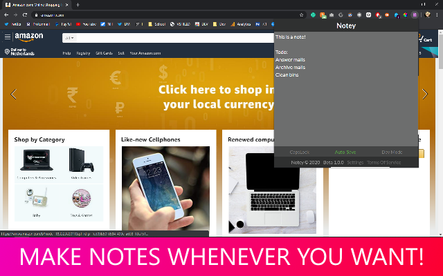 Notey - Quick notes in browser! Preview image 2