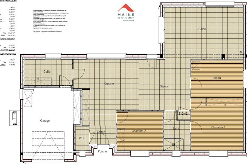  Vente Terrain + Maison - Terrain : 1 630m² - Maison : 116m² à Le Breil-sur-Mérize (72370) 