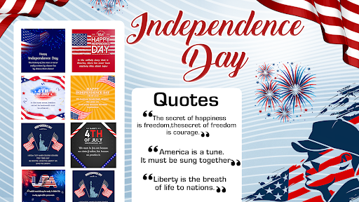 Screenshot USA 4th July Greetings 2025