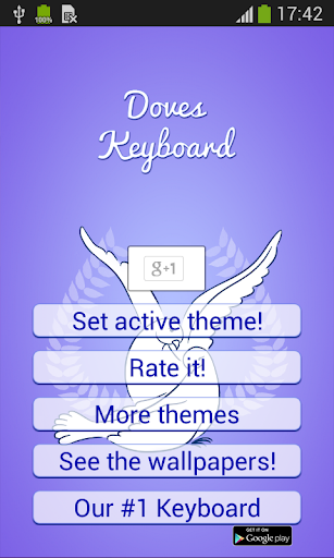 Doves Keyboard Theme