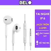 Tai Nghe Nhét Tai Có Mic Và Giắc Cắm 3.5Mm Chống Ồn Cho Điện Thoại Belo - Tn6