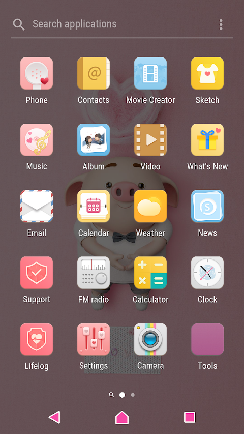 New year pig36 Xperia Themeのおすすめ画像5