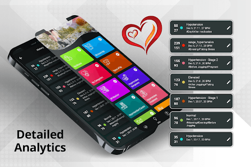 Screenshot Blood Pressure Monitor: BP Log