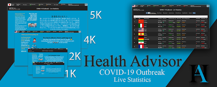 Health Advisor | COVID-19 Live Statistics  marquee promo image