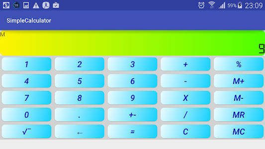 Simple calculator screenshot 1