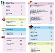 Giani's Ice Cream menu 1