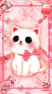 Peach Cute Kitty Launcher Theme(圖4)-速報App