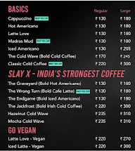 SLAY Coffee Bar menu 1