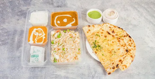 Paneer Chur Chur Naan Thali