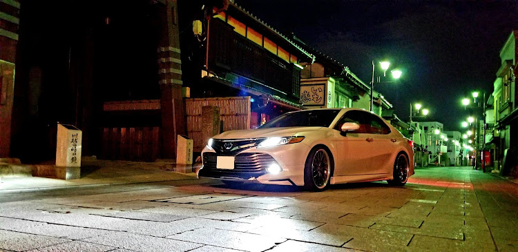 カムリの小江戸川越・時の鐘・モノクロ・夜活撮影に関するカスタム事例の投稿画像1枚目