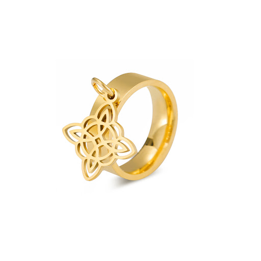 Title 4, Cross-border Titanium Steel Welding Ring with D...