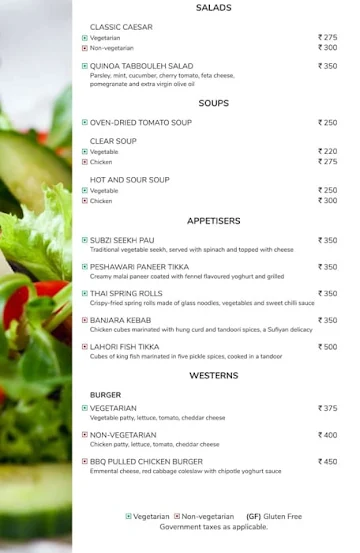 Cafe Bay Leaf - Ramada Plaza menu 