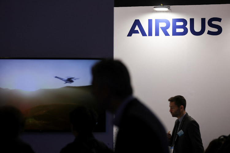 An Airbus sign is displayed, during the GSMA's 2023 Mobile World Congress (MWC) in Barcelona, Spain March 1, 2023. REUTERS/Nacho Doce