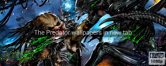 The Predator Wallpapers New Tab marquee promo image